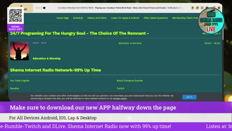 Shema Internet Radio Live Daily Stream