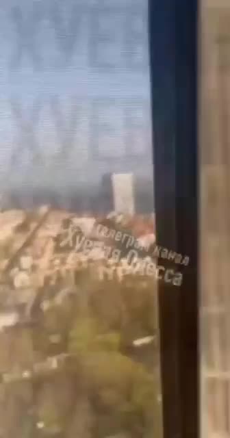 Odesa is under massive attack by Russian drones, with air defenses operating over the city.