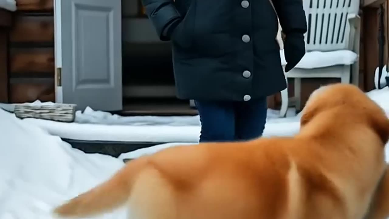 Courageous Puppy Saves Infant from a Raging Snowstorm