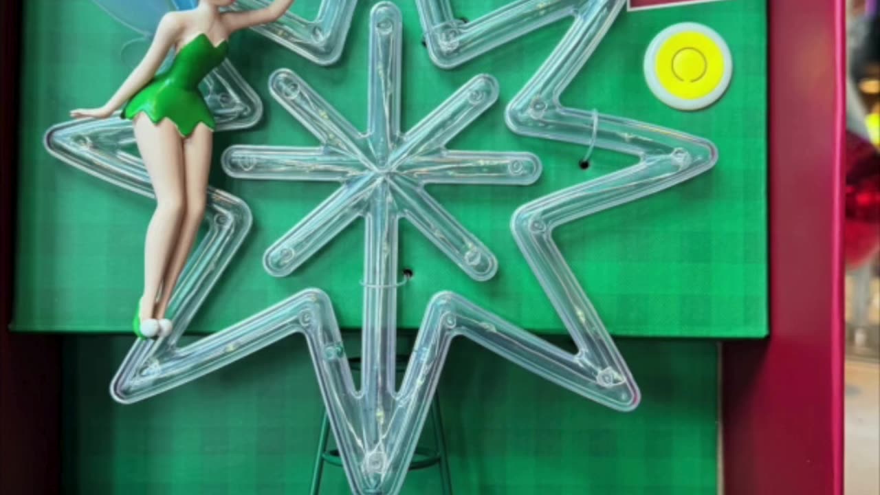 Disney Parks Tinker Bell Light Up Christmas Tree Topper #shorts