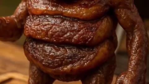 surreal food eating food