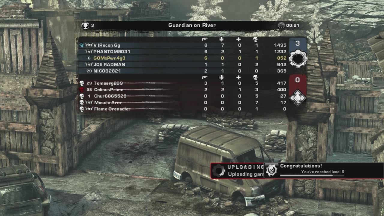 Gears 2 Multiplayer, Someone Glitched Out Of The Map - Road To Gears Reloaded
