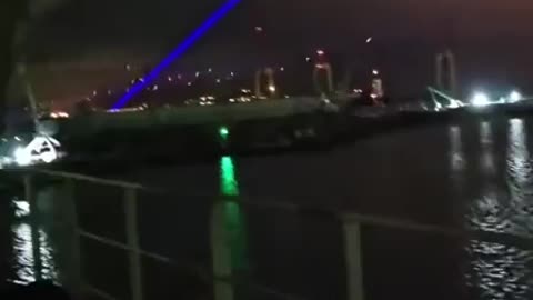 Port Of Odessa During Night Drone Raid