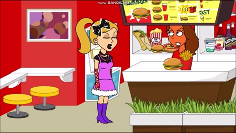 Amber Steals a Hamburger and French Fries from McDonald's/Grounded