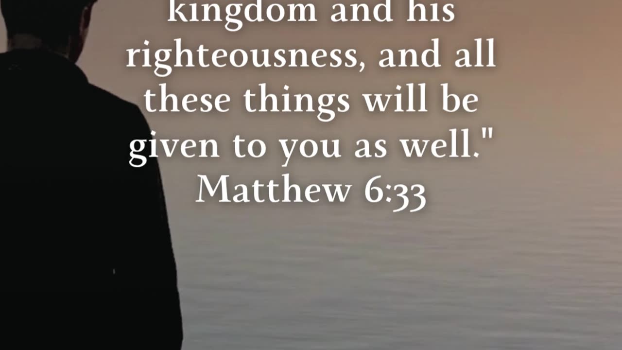 Seek Him first in all you do. 🙏