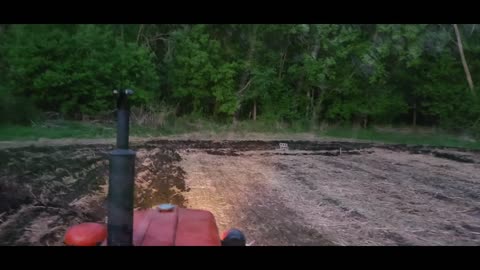 Plowing Allis Chalmers D-14 well into the night