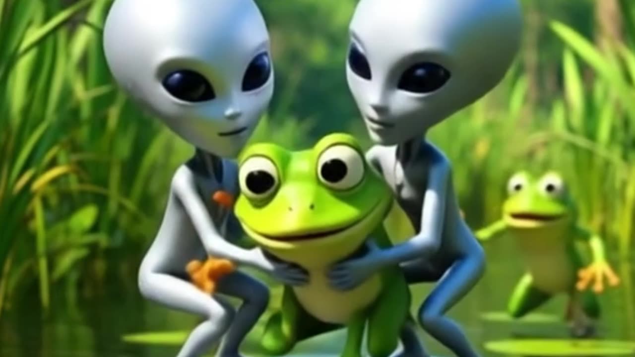 Frog is taken by Aliens