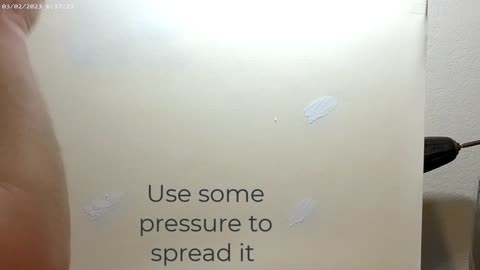 How to apply liquid white