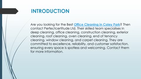 Best Office Cleaning in Coley Park