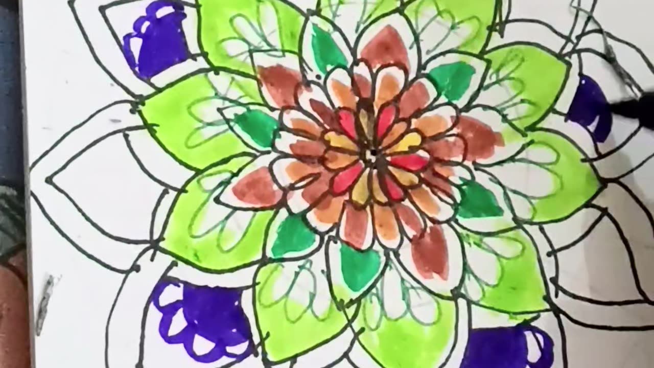 Mandala art 🎨 #madala #drawing