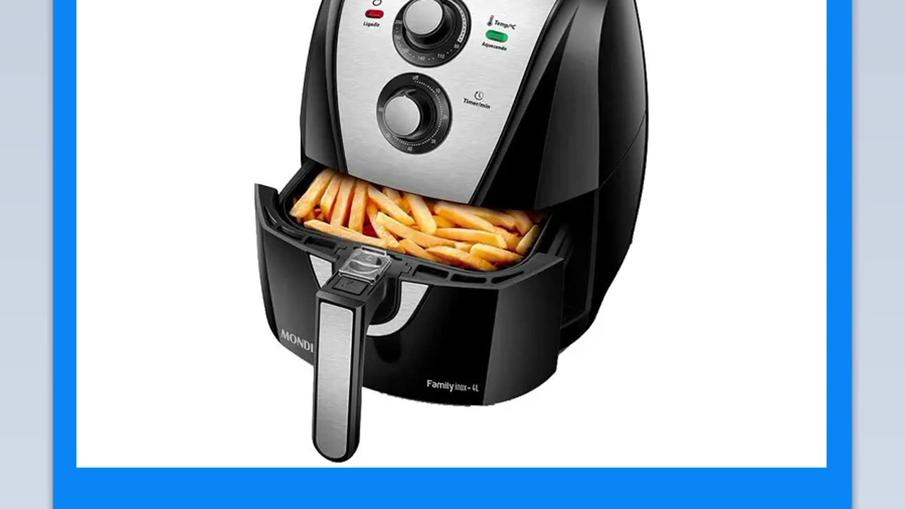 Air Fryer Mondial Family AFN-40-BI Preto 4L com Timer