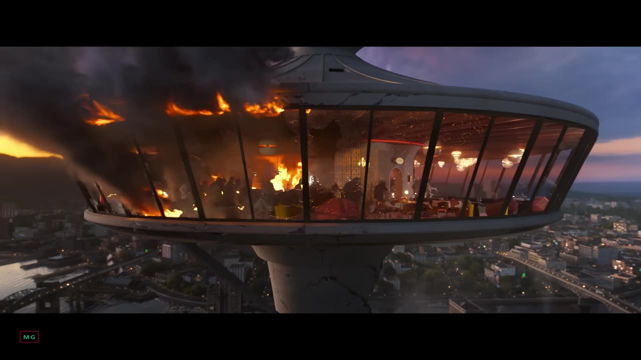 Space Needle Collapse (2025) Opening Scene - Final Destination- Bloodlines Movie Clip - 4K Blu-ray
