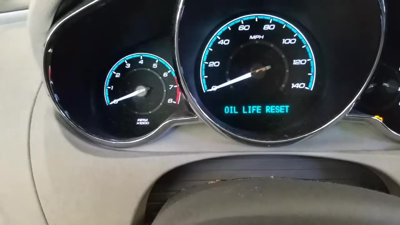 Reset oil light 2011 Chevy Malibu