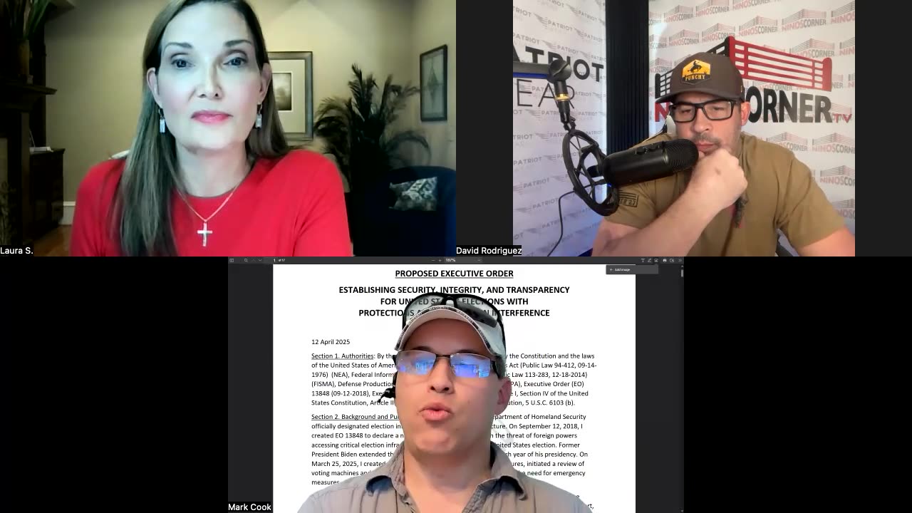 Laura Scharr & Mark Cook- "Trump's Proposed Executive Order To Secure Elections LEAKED!"