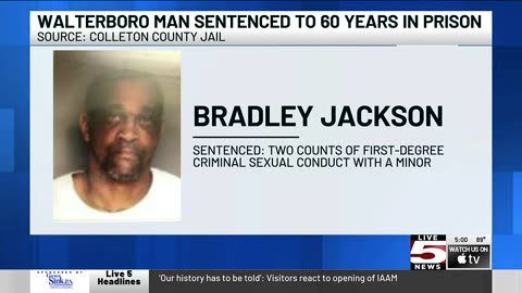 Walterboro black man sentenced in child rape case