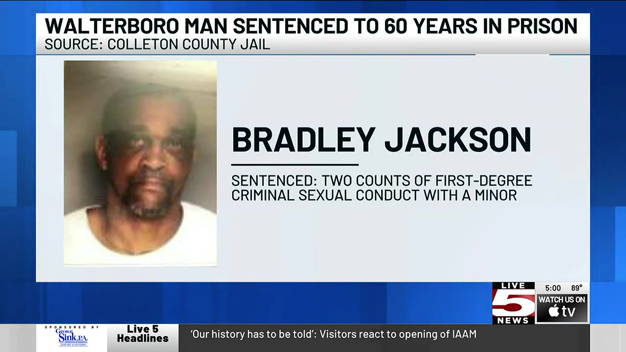 Walterboro black man sentenced in child rape case