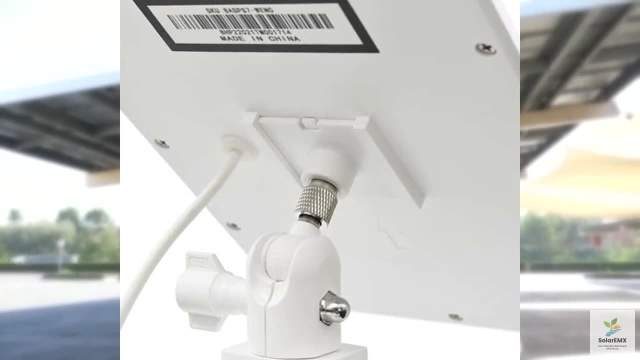 Holicfun 1/4 Inch Threaded Mount Adapter for Ring Solar Panel - 2 Pack, Black