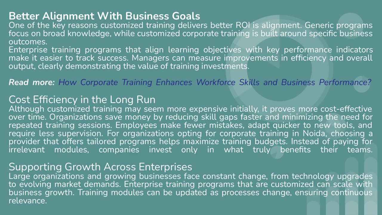 Why Customized Corporate Training Programs Deliver Better ROI?