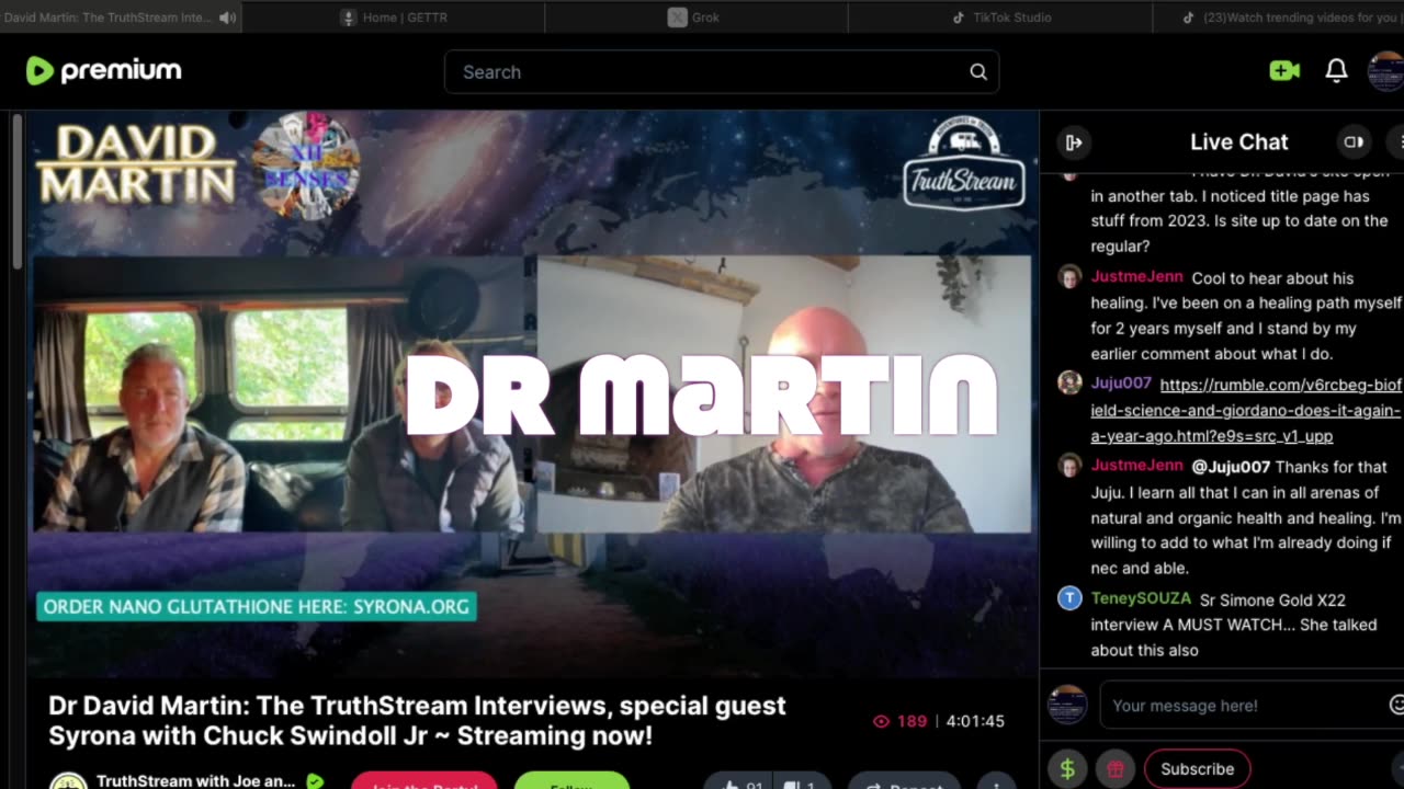 Dr Martin on the TruthStream