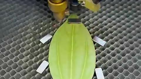 _Leaf painting production process_Leaf engraving machine