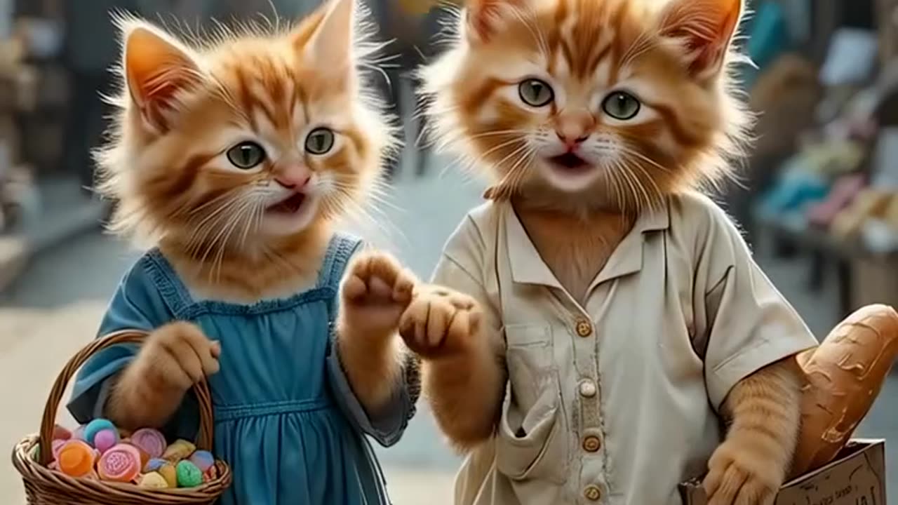 Viral AI Cat Video #cathouse