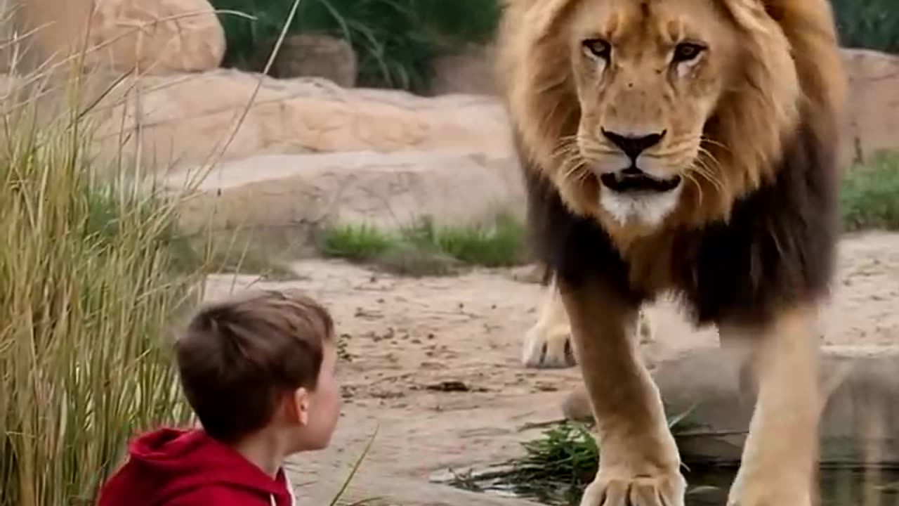Child Falls into Lion Enclosure – What the Lion Did Next Shocked Everyone