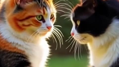 "From a Glance to a Family: A Cat Love Story 🐾❤️"