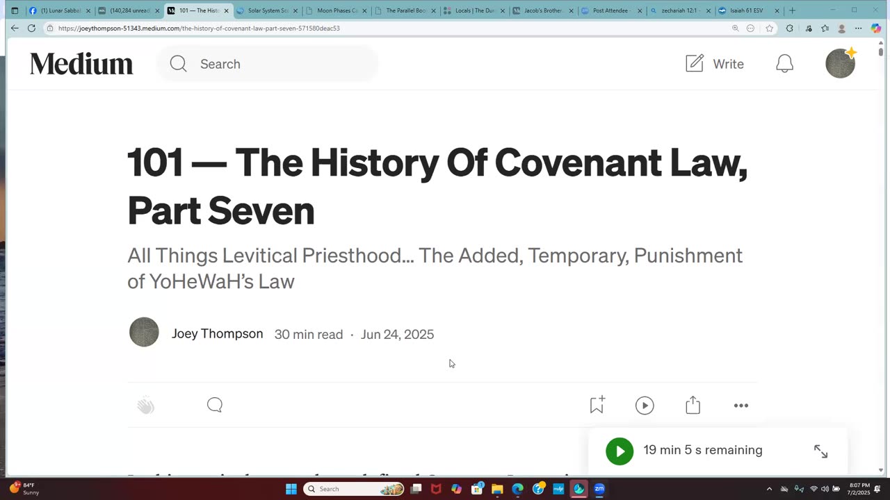 The History of Covenant Law, Part 7