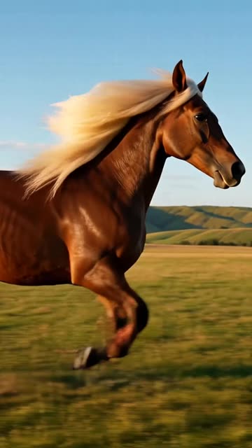Magnificent Stallion Running Free