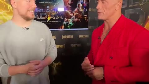 Mr beast met the rock