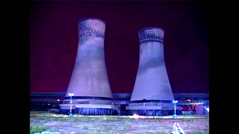 Tinsley Blackburn Meadows Power Station Cooling Towers Implosion