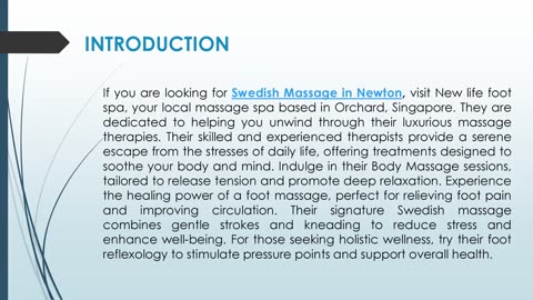 If you are looking for a Swedish Massage in Newton