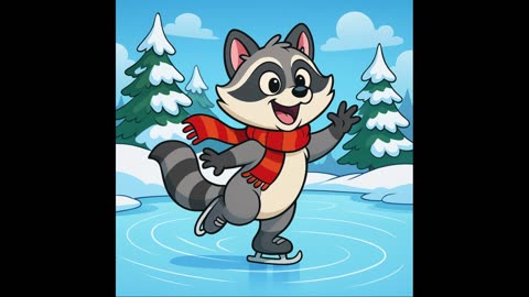 The Raccoon Slides on Ice and Sings “Now I’m a Dancer” - North Dakota Fairytales