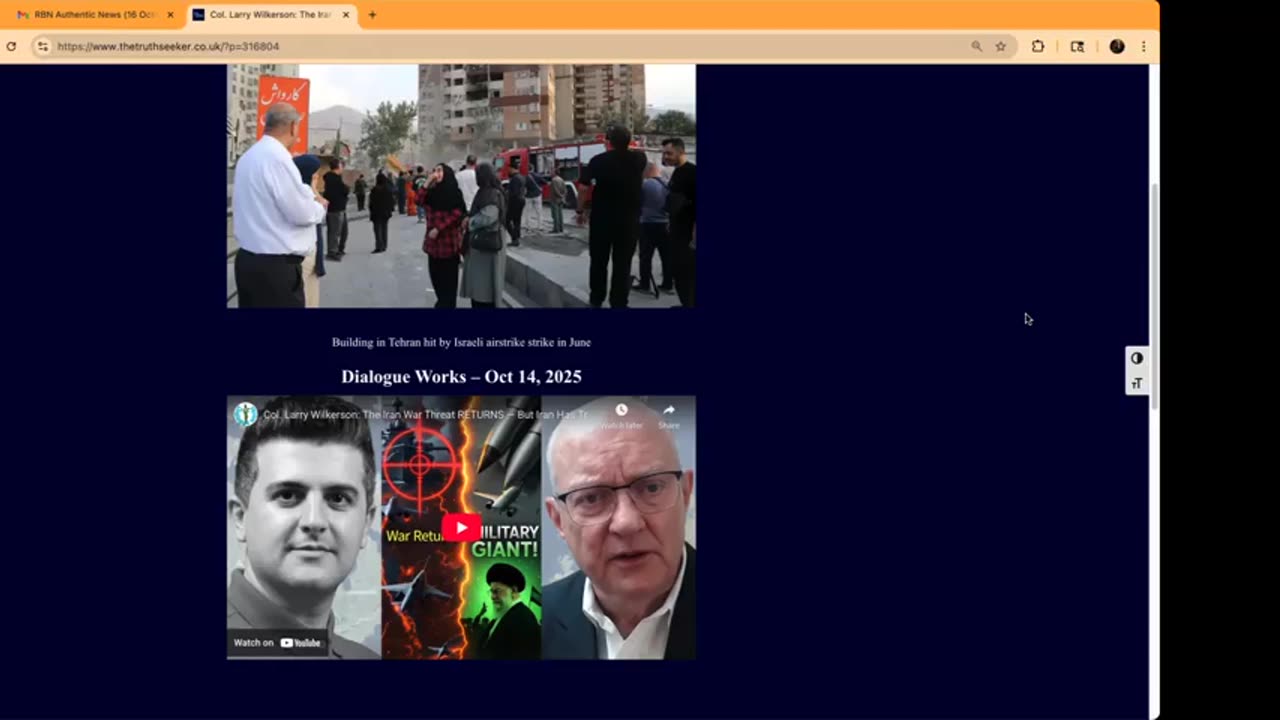 RBN Authentic News Oct 16, 2025