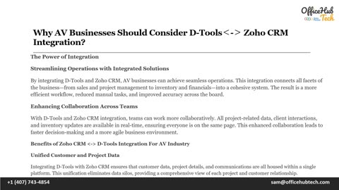 Why AV Businesses Should Consider D-Tools-Zoho CRM Integration.mp4