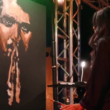 Beautiful art and artist for Charlie.