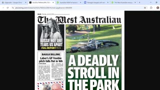 Woman dies in Edgewater just after I make video about TasWater and go to Edgecliff. Q incidence?