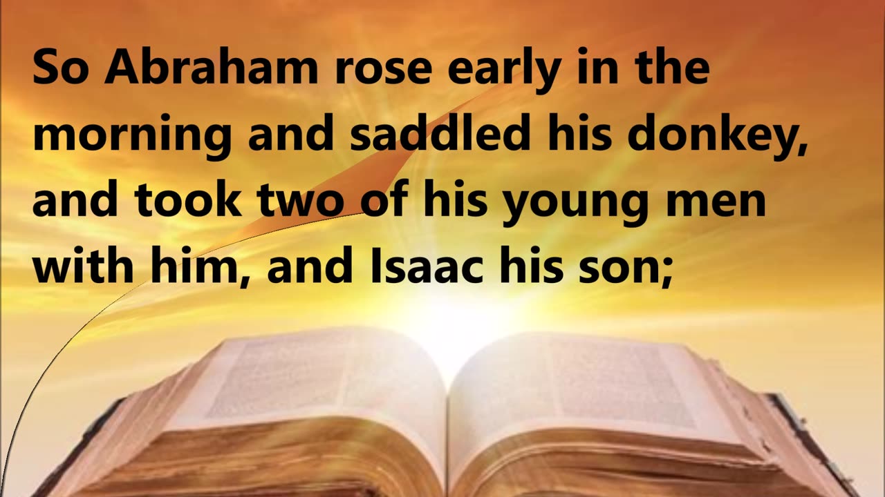 Abraham’s immediate response of faith.