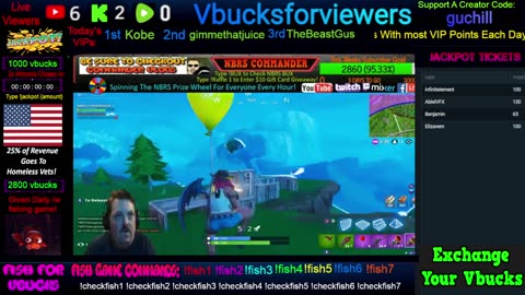 Play Word Game For VBucks! 🎉3,500+ Vbucks Giveaway Daily! / Will Make Our Own Fishing Game! :)