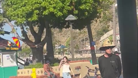 Diving Out of the Way From a Bird Attack