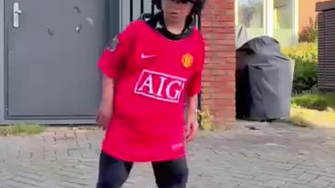 Breaking: BABY RONALDO LEARNS VIRAL FOOTBALL SKILL!!