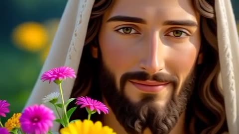 “Receive these flowers as Jesus’ embrace.”