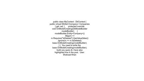 How to use DbModelBuilder with Database First Approach to implement Soft Delete