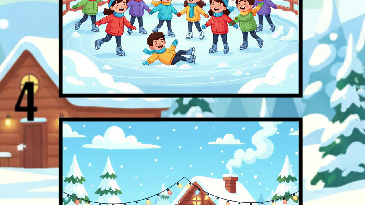 Magical Snow Garden ❄️🌷 | Can You Spot the Differences? 👀✨