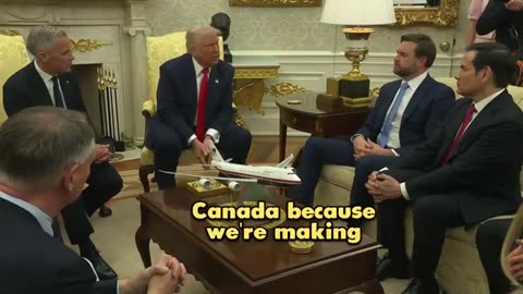Canadian Prime Minister in Oval office