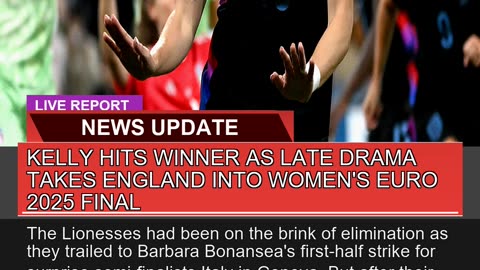 Kelly Hits Winner as Late Drama Takes England Into