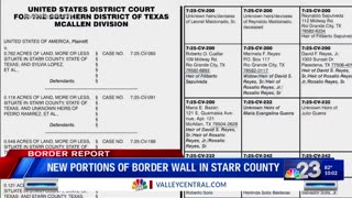 Another border wall is currently under construction in the Rio Grande Valley in Texas - fulfilling another of President Trump's promises.
