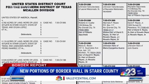 Another border wall is currently under construction in the Rio Grande Valley in Texas - fulfilling another of President Trump's promises.