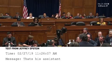 Democrat Reps were texting with Epstein while interviewing Cohen.
