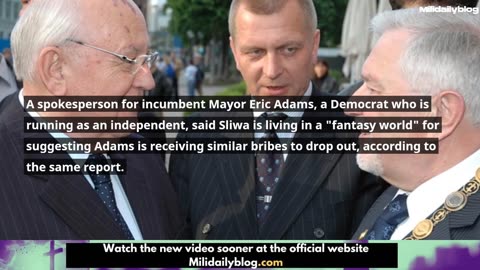 Sliwa. Bribes Offered to Quit NYC Mayoral Race